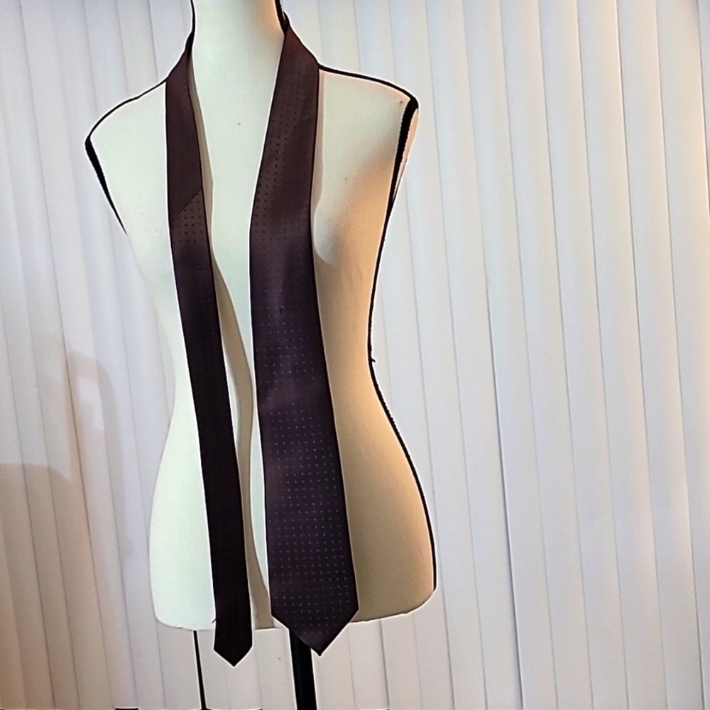 Imani men's tie brown and blue